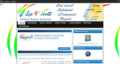 Desktop Screenshot of les4vents.centres-sociaux.fr