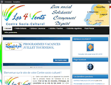 Tablet Screenshot of les4vents.centres-sociaux.fr